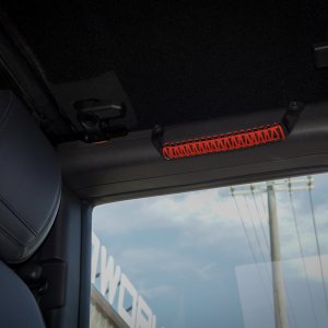 Ford Bronco Grab Handle Set - Paracord Design - Set of 2 - Red Ford Bronco Grab Handle Set - Paracord Design - Set of 2 - Red